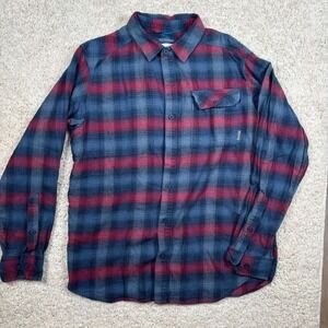 Columbia Men's M Plaid Flannel Long Sleeve Shirt Omni-Wick Advanced Evaporation